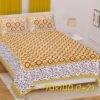 Jaipuri Pure Cotton Bed Sheet | Ethnic Printed Double Bed Sheet Set | Colorfast & Skin-Friendly Home Bedding
