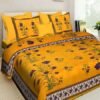 jaipuri-printed-cotton-double-bedsheet-with-2-pillow-cover-500x500-2.jpg Premium Cotton Double Bedsheet ? 100% Pure Cotton, Traditional Block Print Design, Soft & Breathable Home Linen