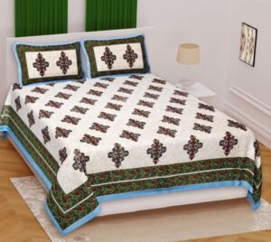 King Size Cotton Double Bed Sheet | 100% Soft & Breathable Cotton Bedding | Neutral Solid-Color King Bed Linen with 2 Pillow Covers | Durable & Machine-Washable