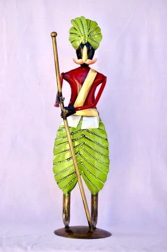 Rajasthani Metal Darwan Set | Traditional Handcrafted Decorative Showpiece for Home & Office D?cor