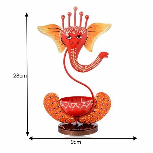 metal-deer-set-500x500-6.jpg Handmade Ganesh T Lite Candle Holder | Artistic Metal Ganesha Tea Light Stand for Home Decor & Gifts