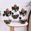 metal-murli-rishna-blue-t-lite-500x500-2.jpg Ganesh T Lite Set of 3 | Decorative Lord Ganesha Tea Light Candle Holders for Home & Festive Decor