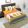 printed-cotton-double-bedsheet-with-2-pillow-cover-1000x1000-2.jpeg Pure Cotton Printed Double Bedsheet with 2 Pillow Covers ? Traditional Jaipuri / Rajasthani Design, Soft & Breathable Home Bed Linen