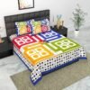 printed-cotton-double-bedsheet-with-2-pillow-cover-1000x1000-3.jpeg Pure Cotton Printed Double Bedsheet with 2 Pillow Covers ? Traditional Jaipuri / Rajasthani Design, Soft & Breathable Home Bed Linen