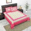 100% Cotton Double Bedsheet Set with 2 Pillow Covers ? Soft & Breathable Printed Bed Linen, Ethnic Design