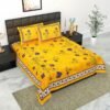 Jaipuri King Size Cotton Double Bedsheet ? Soft 100% Pure Cotton with Traditional Rajasthani Block Print for Ethnic Home Decor