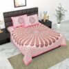 Jaipuri King Size Cotton Double Bedsheet ? Premium Handcrafted Rajasthani Printed Bed Sheet, Soft & Breathable, Ideal for Home & Gift