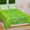ST1001 Jaipuri Printed 100% Cotton Double Bedsheet with 2 Pillow Covers ? Soft, Breathable Rajasthani Design Bed Linen