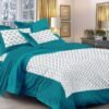 100% Cotton Printed Double Bedsheet with 2 Pillow Covers ? Soft, Breathable Ethnic Design Bed Linen
