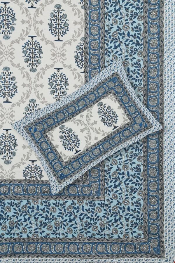 Jaipuri King / Double Size Cotton Bedsheet ? Authentic Rajasthani Block Print, 100% Soft Breathable Cotton, Traditional Handcrafted Design