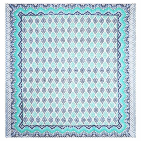 Super King Size 100% Cotton Jaipuri Bedsheet ? Traditional Rajasthani Block Print, Soft & Breathable Bed Linen