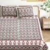 Premium Jaipuri Cotton Double Bedsheet ? King Size, Soft & Durable, Elegant Traditional Print, Breathable & Comfortable for All Seasons