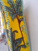 hand-block-printed-cotton-fabric-quilted-tote-bag-1000x1000-1-1.jpg Handmade Quilted Safari Tote Bag ? Yellow Jungle Animal Print Cotton Shoulder Bag, Kantha Quilted Shopping Tote, Eco-Friendly Travel Bag Gift for Women