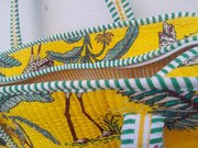 hand-block-printed-cotton-fabric-quilted-tote-bag-1000x1000-2.jpg Handmade Quilted Safari Tote Bag ? Yellow Jungle Animal Print Cotton Shoulder Bag, Kantha Quilted Shopping Tote, Eco-Friendly Travel Bag Gift for Women