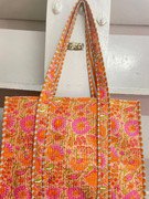 il-1588x-N-7228442037-vc32.jpg Handblock Print Quilted Cotton Tote Bag | Reversible Bohemian Travel Bag