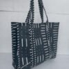 il-794x-N-6505981362-hgra-1.jpg Handmade Black Quilted Tote Bag ? Minimalist Cotton Shoulder Bag, Modern Kantha Tote, Large Reusable Shopping Bag, Boho Travel Tote Gift for Women