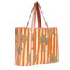 the-palm-tree-tote-in-orange-2812911d58ef46fde3384b73aaab042a.jpg Handmade Quilted Cotton Tote Bag | Block Print Jungle Safari Shoulder Bag | Eco-Friendly Travel Beach Tote